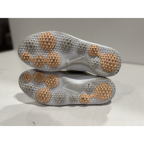 NIKE Golf Ladies Roshe G Spikeless Shoes White Turquoise Peach Size 9 - Picture 5 of 5